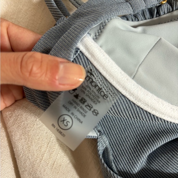 Montce x Olivia Culpo Dark Denim Petal Long Slip Dress - Picture 8 of 8